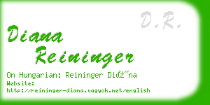 diana reininger business card